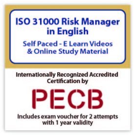 PECB ISO 31000 Risk Manager e-Learning - English - 2 PECB Exam Attempts Included.