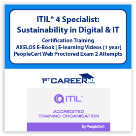 ITIL4 Specialist: Sustainability in Digital & IT eLearning