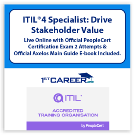 ITIL®4 Specialist: Drive Stakeholder Value (DSV) Live Online