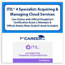 ITIL®4 Specialist: Acquiring & Managing Cloud Services (AMCS) Live Online