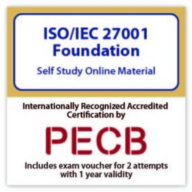 Czech - ISO/IEC 27001:2022 Foundation Self Study Course | Includes PECB Certification, 2 Exams attempts.