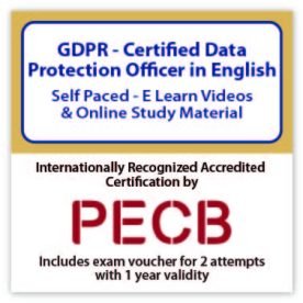 PECB GDPR - Certified Data Protection Officer (CDPO) (eLearning) - English- 2 Exam Attempts Included
