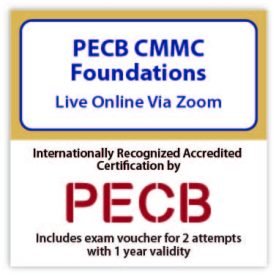 PECB CMMC Foundation - Live Online – English – 2 Exam Attempts Included